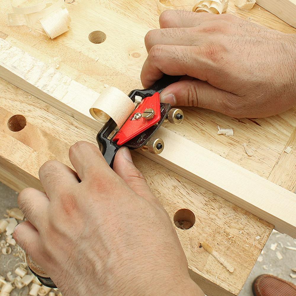 9"/215mm Adjustable Woodworking Hand Planer Screw Planer Shave Wood Cutting Edge For Carpenter Manual Hand Tools