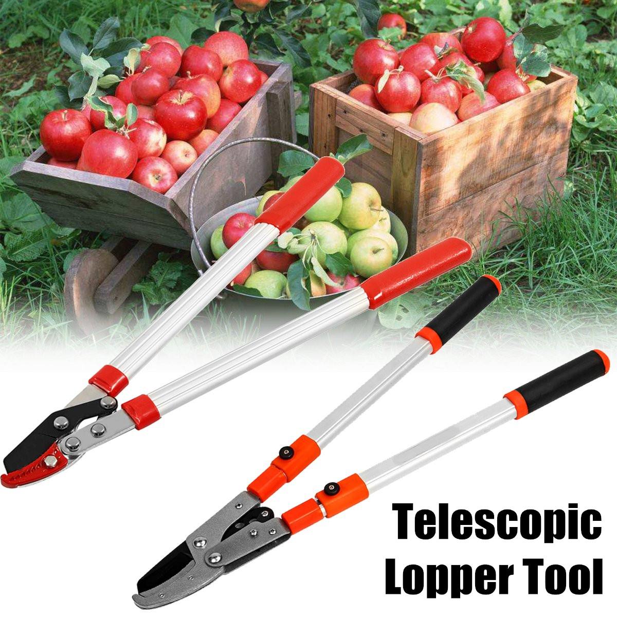 Pruning Tools Telescopic Tree Ratchet Lopper Pruner Extending Garden Cutter Branch Shear Tools Garden Hand Tools