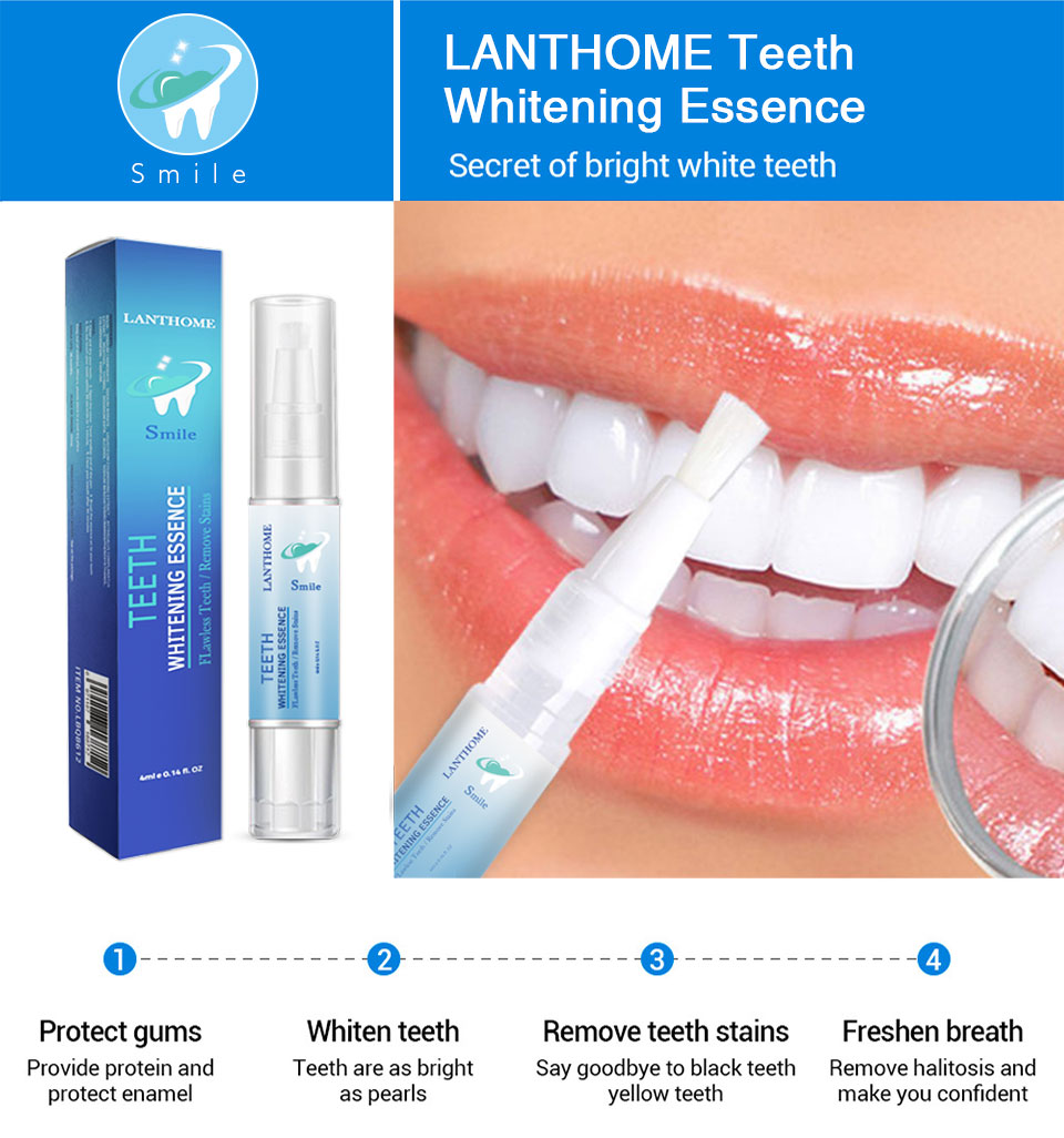 4ML Teeth Whitening Products Teeth Whitening Pen Teeth Whitening Gel Pen Easy To Use Tooth Cleaning Pen Brush TSLM1