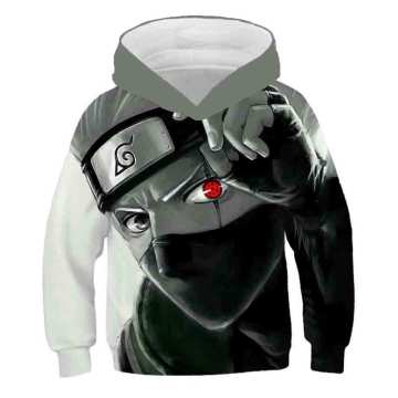 3D Pattern Boys Anime Naruto Sasuke Sweatshirt 2020 Autumn harajuku Hoodies For Boys Girls Kids Children Cartoon Hooded Clothes