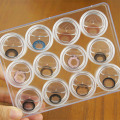 12 Grids Contact Lens Box Holder Portable Small Lovely Clear Eyewear Bag Container Contact Lenses Soak Storage Case