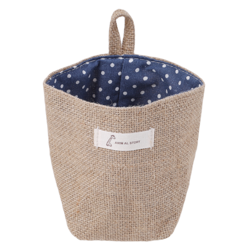 New Cloth Bags Living Room Storage Sack Hanging Grocery Storage Case Cloth Flower Pot Basket Household Sundries Toys Organizer