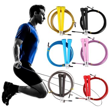 Jump Skipping Ropes MMA Boxing Gym Crossing Equipment ABS Cable Handle Flexible Fitness Steel Wire Exercise