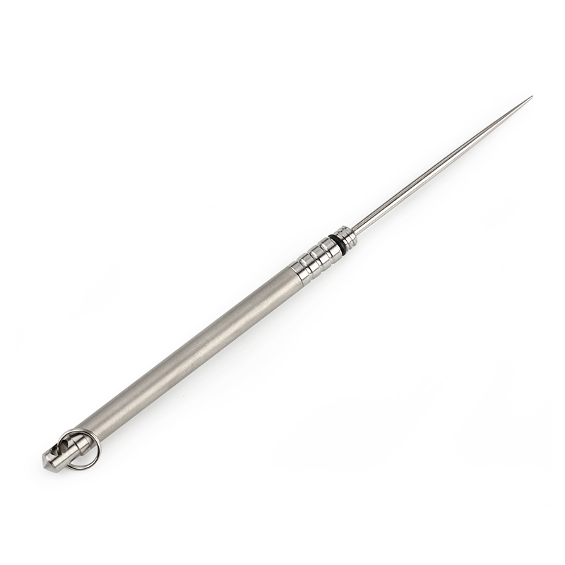 Titanium Pocket Toothpick Holder, Reusable Toothpick with Waterproof Stainless Steel Toothpick Box Mini Toothpick Holde