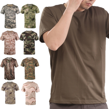 New Army Outdoor Hunting CamouflageT-shirt Men Breathable Army Tactical Combat T-Shirt Military Dry Sport Camo Hunting Camp Tees
