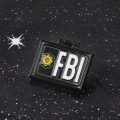 The Flip-Cover Pin FBI Fox Mulder ID Card Enamel Brooches Funny portrait Lapel pins Badges X-Files Jewelry Cartoon Pin