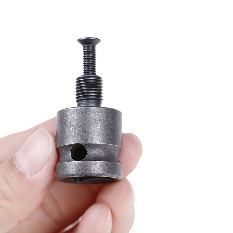 1pc Grey 1/2'' Drill Chuck Adaptor 33*24mm For Impact Wrench Conversion 1/2-20UNF High Hardness Drill Bit Tools