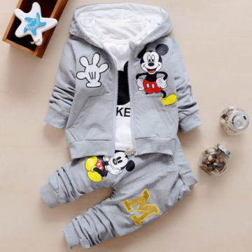 Toddler Baby Girls Boys Clothing Sets Spring Autumn Kids Outfits Hoodie+T-shirt+Pants 3pcs Tracksuit Children Clothes Sport Suit