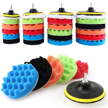 3 inch Car beauty waxing polishing tool 8 piece waxed polished sponge pad set polishing pad sponge wheel car polishing tools