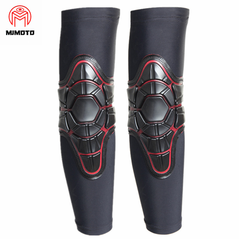 New Anti-impact Sports Elbow Knee Pads MTB Bike Cycling Knee Elbow Anti-sweat Motorcycle Bicycle Downhill Protective Gear Black