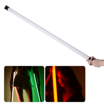 Handheld RGB LED Video Tube Light Photography Fill-in Light Lamp 2800K-9990K Dimmable Supports DMX Smartphone for Photography
