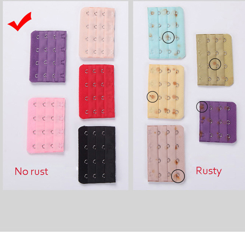 3PCS Bra Extenders Strap Buckle Extension 2 Hooks Clasp 3 Rows 4 colors Straps Bra Strap Extender Women Intimates Accessories