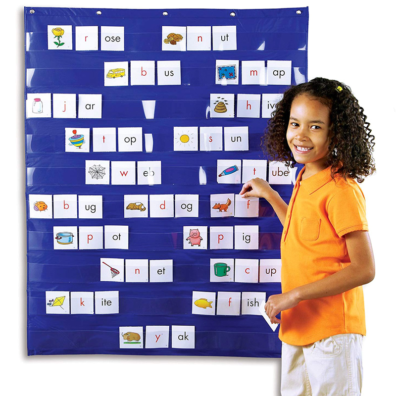 Learning Resources Standard Pocket Chart Education for Home Scheduling Classroom SUB Sale