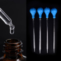 1pc Fluid Liquid Dropper Scale Rubber Head Glass PipettesDropper Line Transfer Pipettes Aromatherapy Tool Lab Equipment Size:2ml