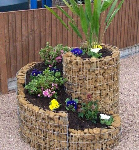 Gabion planter