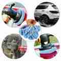 5pcs Car Waxing Polishing Pad Microfiber Auto Polishing Machine Buffer Pad Car Polisher Cover Car Paint Maintenance Accessories