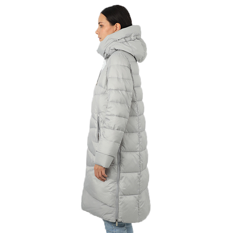 women's long down jacket parka outwear with hood quilted coat female plus size cotton quality warm clothes outwear 19-053