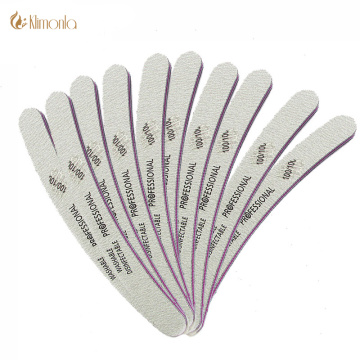 10Pcs Professional Nail Files Sanding Curved Multifunctional Nail Buffer For Nail Art Tips Manicure 100/100 Grit Beauty Nail Art