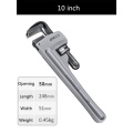 Aluminum Industrial Grade Pipe Wrench Household Universal Wrench Quick Dual Purpose Multifunctional Plumbing Large Pipe Wrench