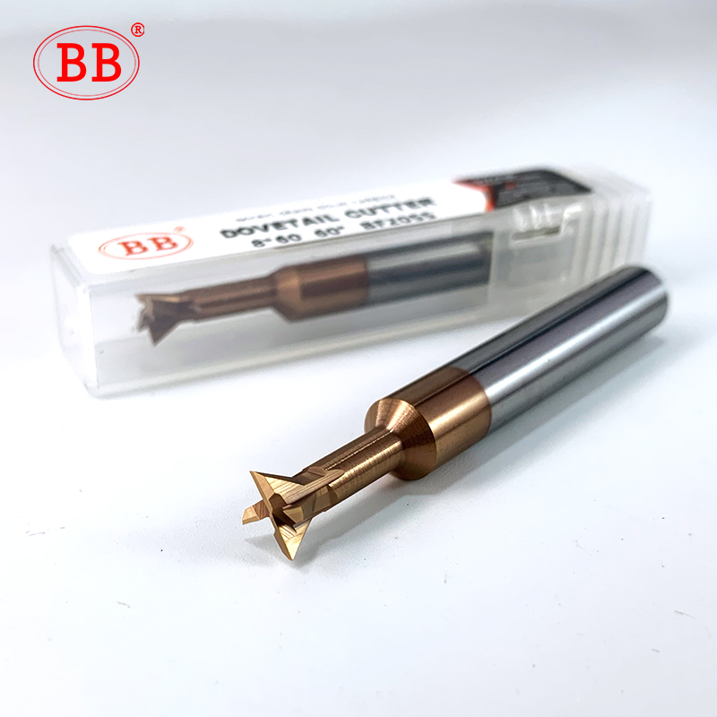 BB Carbide Dovetail Milling Cutter CNC Tool 45 60 75 Degree 6mm 5mm 8mm 10mm 12mm Tungsten Steel Machining Tool for Metal