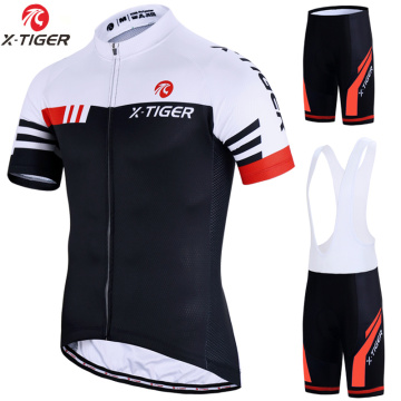 X-Tiger Cycling Sets Bike uniform Summer Cycling Jersey Set Road Bicycle Jerseys MTB Bicycle Wear Breathable Cycling Clothing
