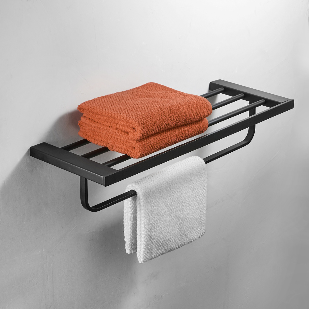 Matte Black Bath Hardware Sets Towel Rack Corner Shelf Paper Holder Towel Bar Stainless Steel Bathroom Hardware set