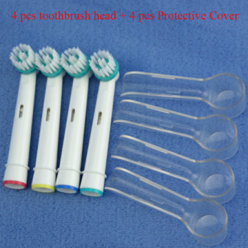 4 pc for Oral B Cross Action Replacement Sonic Electric Toothbrush Heads Rotation Braun Toothbrush Heads Oral Hygiene Brush Head