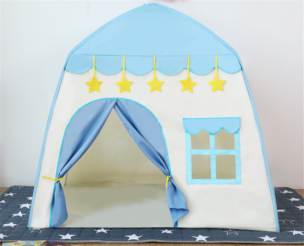 1.3M Portable Children's Tent Wigwam Folding Kids Tents Tipi Baby Play House Large Girls Pink Princess Castle Child Room Decor