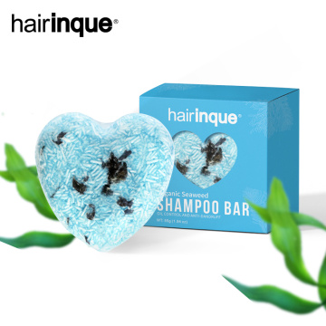 11.11HAIRINQUE Organic Seaweed Shampoo Bar 100%PURE Seaweed Handmade Cold Processed Shampoo Natural Ingredient Hair Shampoo Soap