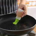 Portable Silicone Oil Bottle with Brush Grill Liquid seasoning Brushes Oil Pastry Kitchen Baking BBQ Tool Accessories With scale