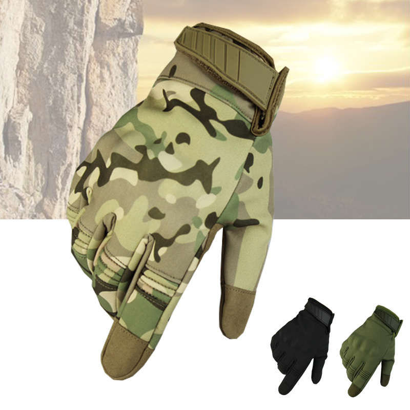 Army Men's Full Finger Tactical Gloves Military Army Paintball Shooting Glove Outdoor Sport Motocross Bicycle Gloves