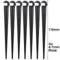 50PCS Durable 1/4'' C-type Hook Fixed Stem Support Holder Stakes for 4/7mm Hose Drip Irrigation Fitting Watering Dripper Emitter