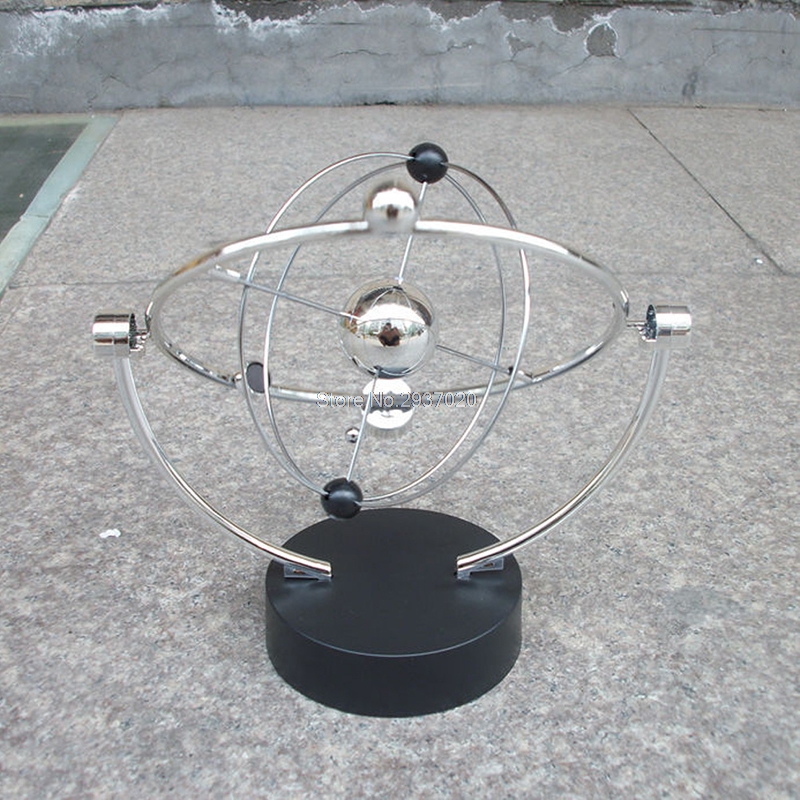 Kinetic Orbital Revolving Gadget Perpetual Motion Desk Office Decor Art Toy Gift Desk Set