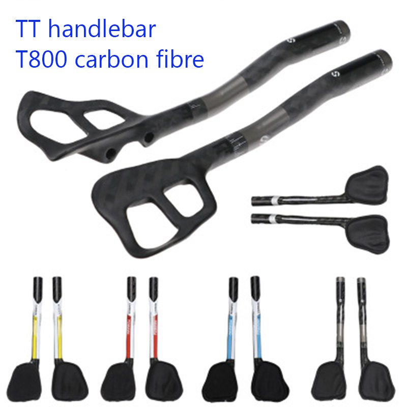 T800 Carbon Fibre Bicycle Extender Aero TT Bar Ends for Triathlon Bicycle Handlebars Rest Bike TT Bar