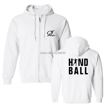 New Fashion Hoodie Men Fleece Cotton Sweatshirt Play Handball Print Hoodies Tops Fitness Coat Streetwear