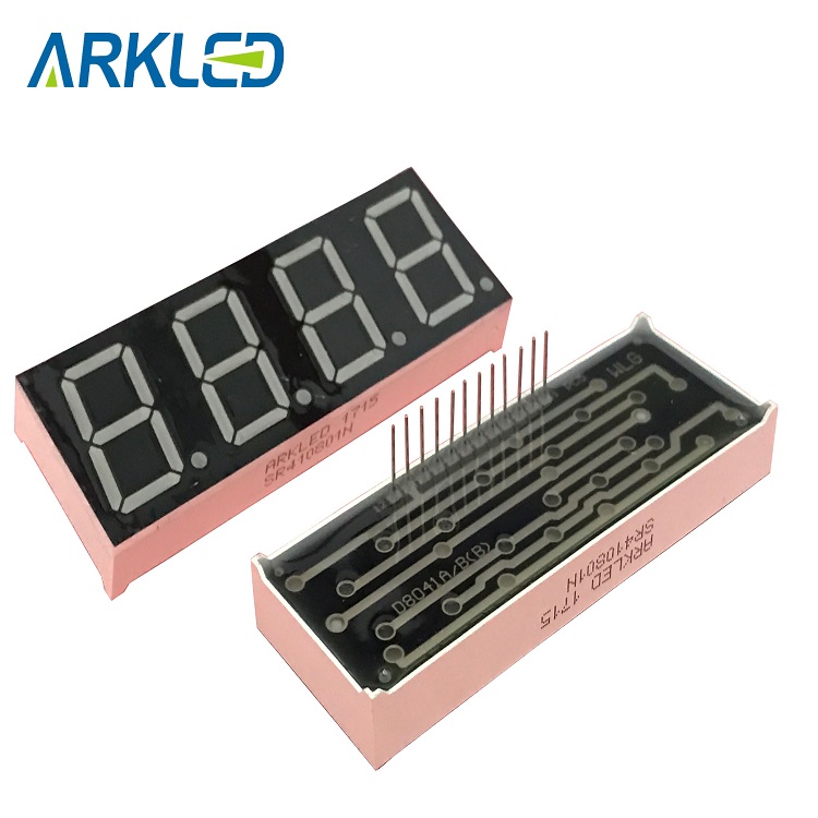 0.8 inch yellow green four digits led display