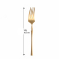 Matte gold fork