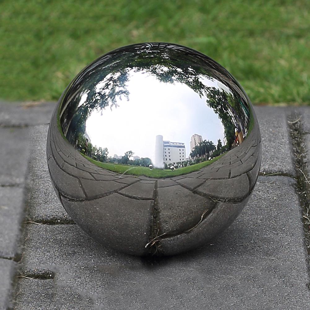 19mm~300mm 304 Stainless Steel Ball High Gloss Sphere Mirror Hollow Ball For Home Garden Decoration Supplies Ornament