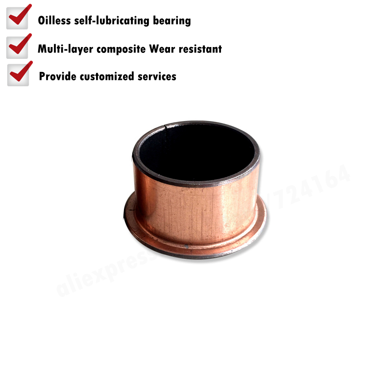 SF-1F 08080 08100 08120 08150 08055 08075 10060 10070 Flange Self Lubricating Composite Bearing Bushing Sleeve Oil free Sliding