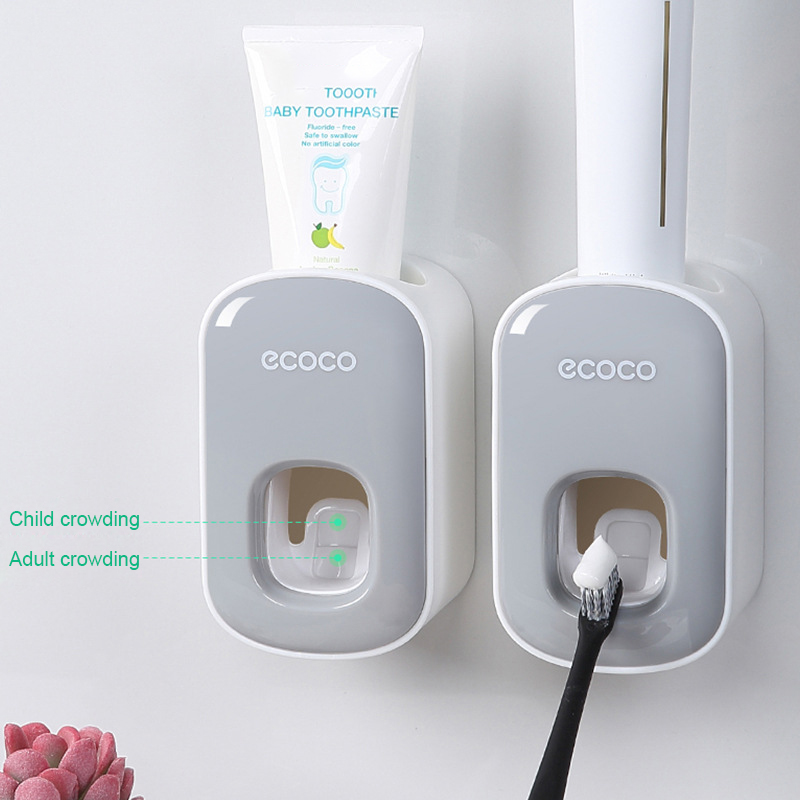 Automatic Toothpaste Dispenser Dust-proof Bathroom Accessories Toothbrush Set Toothpaste Squeezer Dispenser Bathroom Appliances