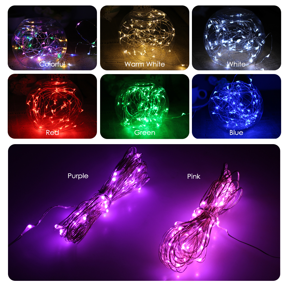 Holiday Lighting String USB Port 5m 50LED / 10m 100LEDs Outdoor Indoor Decoration Christmas Holiday LED String Light.