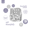 Elinfant ECO-friendly New 4pcs/set Washable coffee Mesh Cloth pocket Diaper Adjustable Reusable fralda ecologica