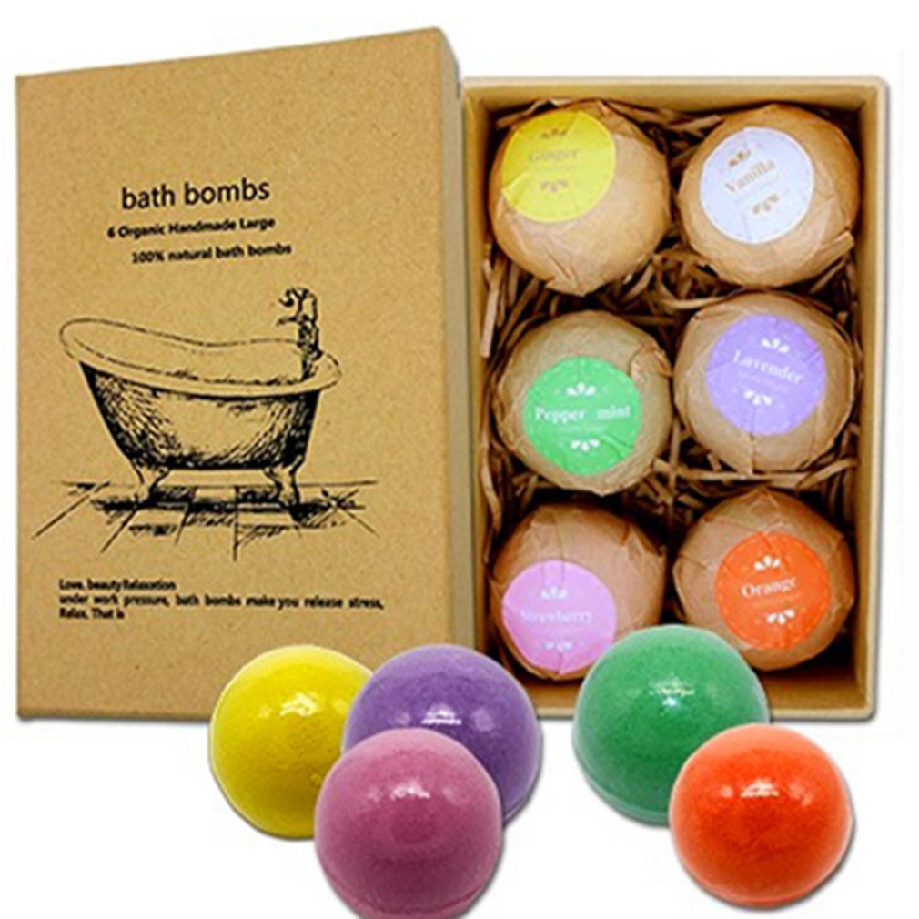 Soap Handmade Essential Oil Soap Moisturizing Bath Salt Soap Bubble Shower Bombs Ball Body Cleaner Spa