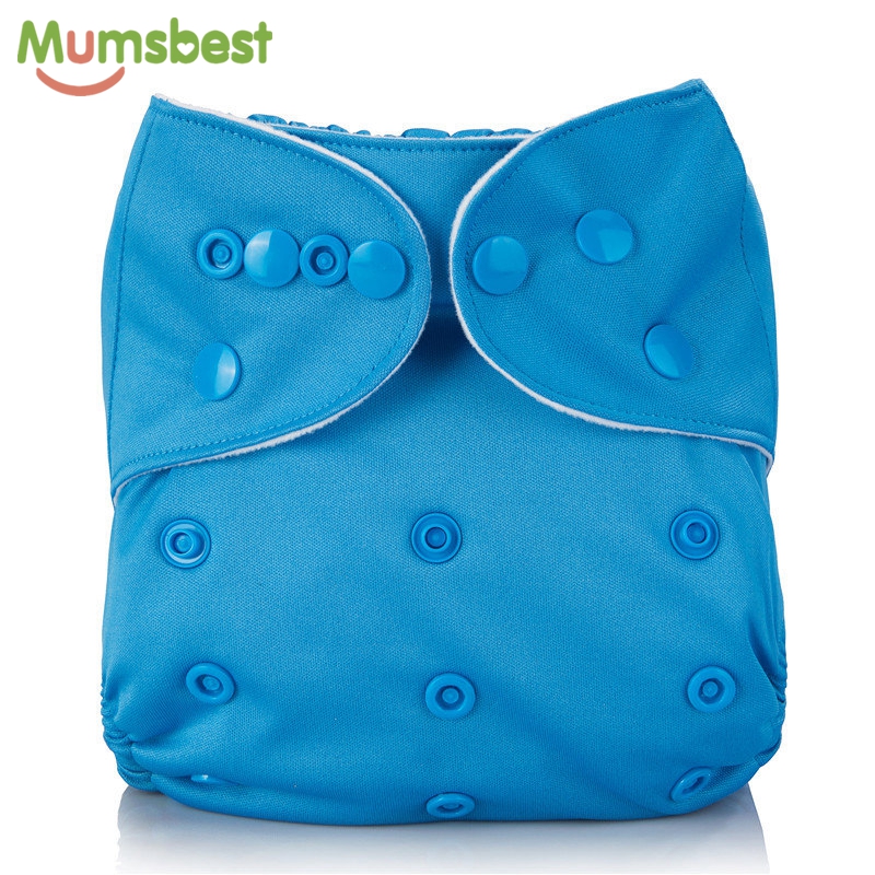 [Mumsbest] Wet Bag + 6 Diaper Washable Diapers Inserts Ecological Cloth Diapers Baby Nappy Infants Children Baby Nappies Stars