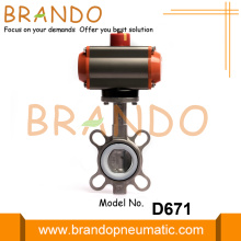 Pneumatic Actuator Operated Butterfly Valve Stainless Steel