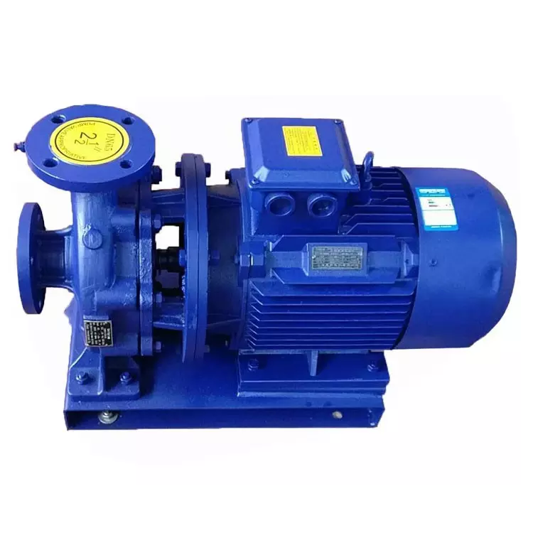Isw Horizontal Piping Centrifugal Turbine Centrifugal Pump Pipe Mounted Pump