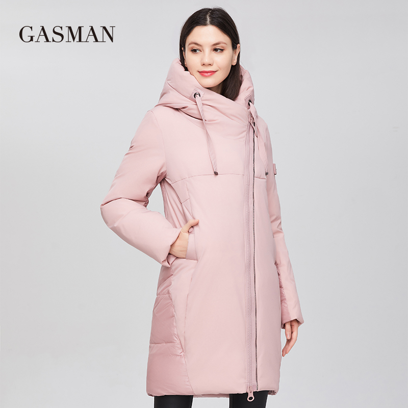 GASMAN 2020 Thick down parkas women's winter jacket hooded Fashion brand women coat Female quality Mid-length warm coats new 007