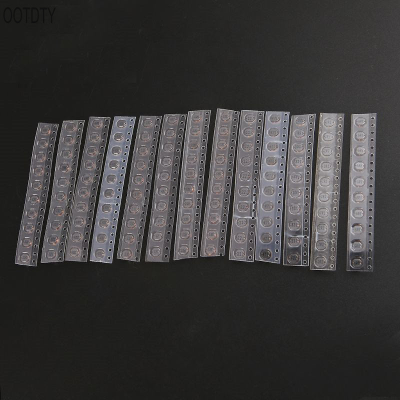 1 Set 130pcs 13 types CD43 2.2UH-470UH Inductance Chip Power Inductor Chips SMD Assortment Wire Winding Chips