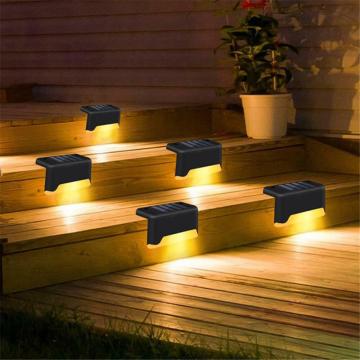 LED Solar Powered Waterproof Step Light Garden Decoration Landscape Lighting Railing Lights Deck Light Stairs Fence Lamp