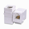 Cat3 Telephone Module UTP RJ11 Keystone Jack White Female Inline Coupler Cable Adapter For Faceplate Patch Cord